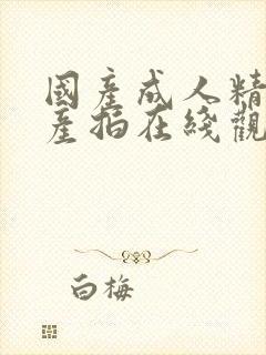 国产成人精品自产拍在线观看