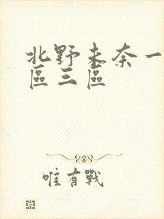 北野未奈一区二区三区