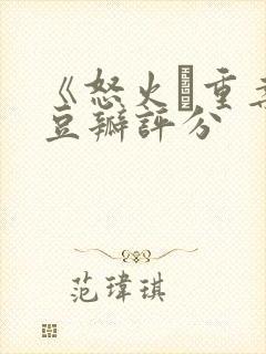 《怒火·重案》豆瓣评分