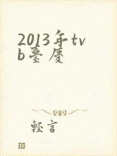 2013年tvb台庆