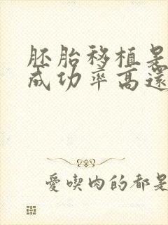 胚胎移植是鲜胚成功率高还是囊胚