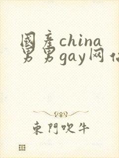 国产china男男gay网站站封面