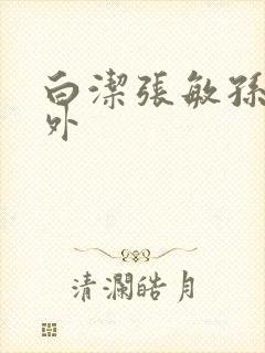 白洁张敏孙倩番外