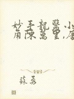 妙手龙医小说主角陈万里,唐嫣然