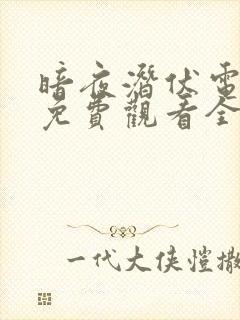 暗夜潜伏电视剧免费观看全集高清