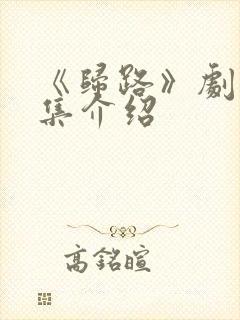 《归路》剧情分集介绍