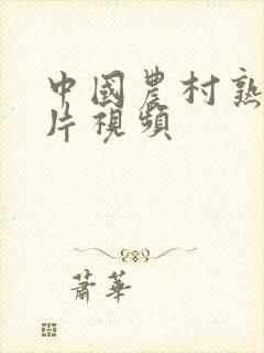 中国农村熟妇毛片视频