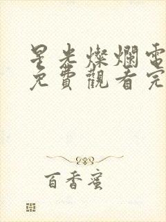 星光灿烂电视剧免费观看完整版高清