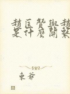 赵匡赞与赵匡胤是什么关系