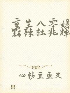 重生八零媳妇有点辣杜兆辉的结局