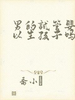 男的试管婴儿可以生孩子吗封面