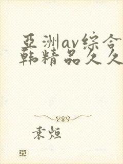 亚洲av综合日韩精品久久