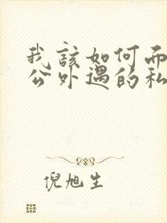 我该如何面对老公外遇的私生子封面