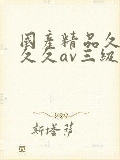 国产精品久久久久久av三级
