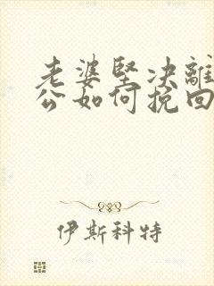 老婆坚决离婚老公如何挽回