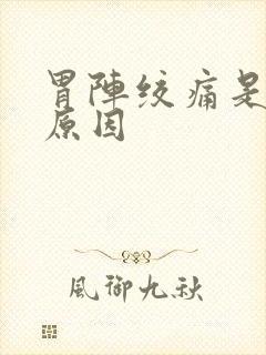 胃阵绞痛是什么原因