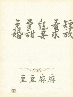 免费观看短剧闪婚甜妻求放过封面