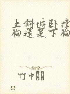 上斜俯卧撑练上胸还是下胸