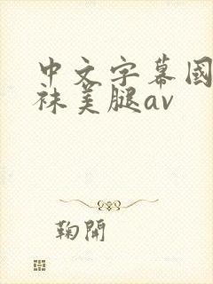 中文字幕国产丝袜美腿av