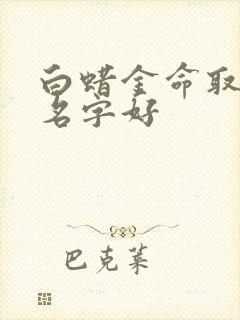 白蜡金命取什么名字好