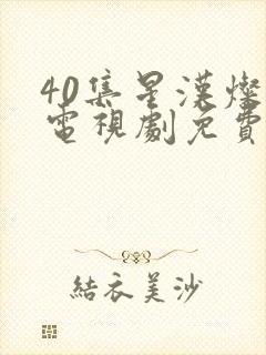 40集星汉灿烂电视剧免费看全集