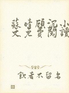 苏晴顾沉小说全文免费阅读