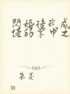 闪婚后我成了大佬的掌中之物无删减