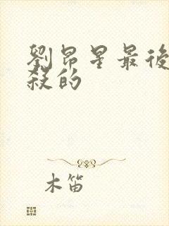 刘昂星最后被谁杀的