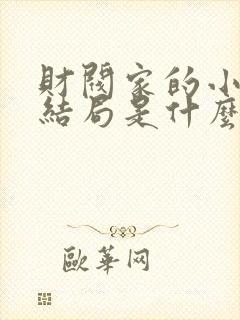 财阀家的小儿子结局是什么封面