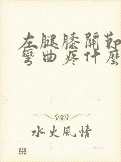 左腿膝关节伸直弯曲疼什么原因