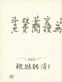 斗破苍穹 小说免费阅读无弹窗封面