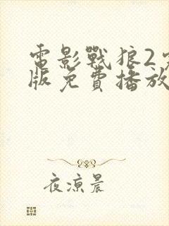 电影战狼2完整版免费播放封面