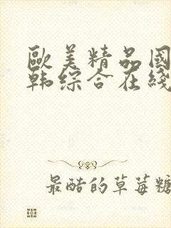 欧美精品国产日韩综合在线