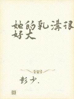 她的乳沟很深胸好大封面