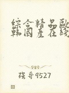 综合精品欧美日韩国产在线观看