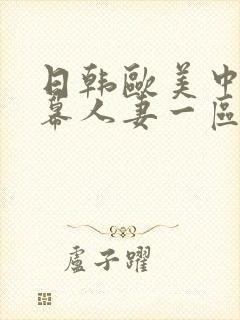 日韩欧美中文字幕人妻一区二区封面