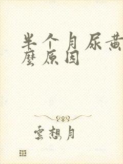 半个月尿黄是什么原因