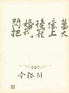 闪婚后亿万总裁把我宠上天全集封面