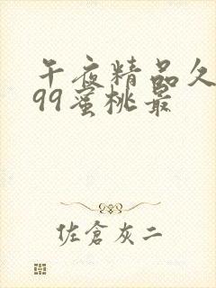 午夜精品久久久99蜜桃最