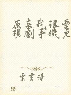 原来我很爱你电视剧手机免费观看