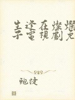 生逢在灿烂的日子电视剧免费