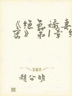 《绝色娇妻的秘密》第1章 继续读