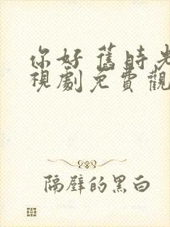 你好 旧时光电视剧免费观看