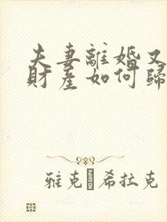 夫妻离婚又复婚财产如何归属