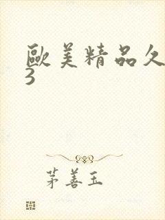 欧美精品久久久3