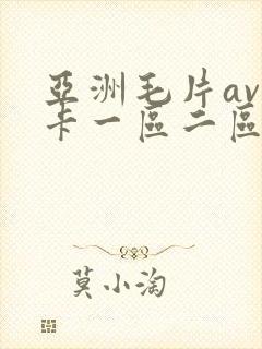 亚洲毛片av不卡一区二区三区
