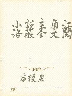 小说主角江晨苏洛薇全文阅读