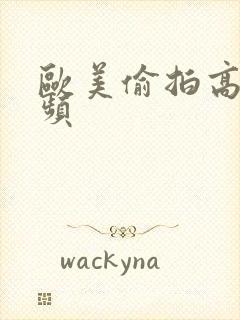 欧美偷拍高清视频