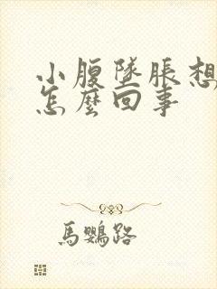 小腹坠胀想大便怎么回事