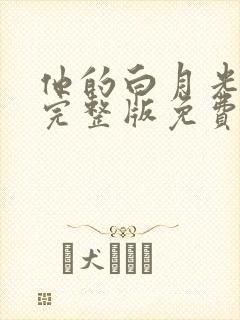 他的白月光短剧完整版免费观看封面